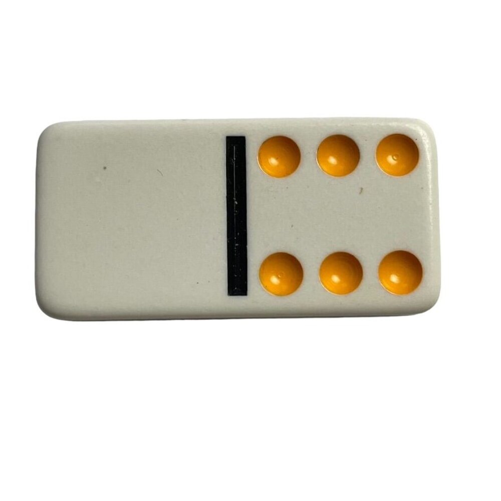 Double Twelve Dominoes Replacement Tile 0 6 Color Dot Vintage 1998 mq
